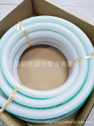 供应食品级硅胶编织管，网纹硅胶软管，高透明